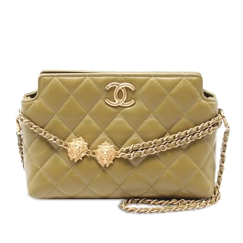 Chanel Leo Quilted Lambskin Shoulder Bag - Green - Image 1