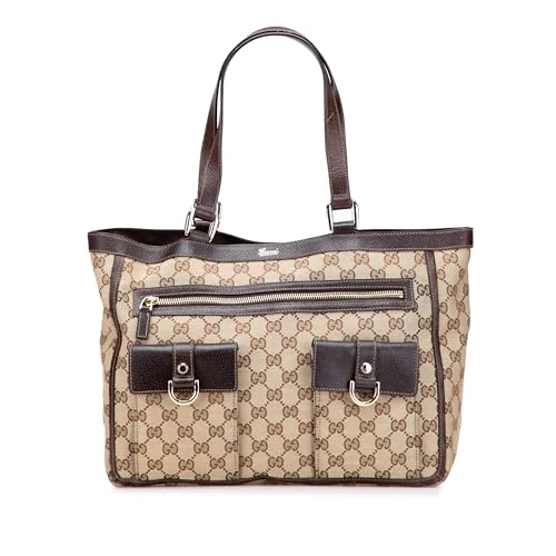 Gucci Pre-Loved GG Canvas Abbey D Ring Pocket Tote