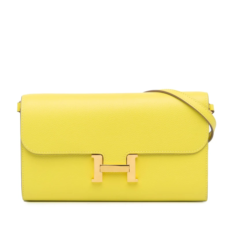 Hermès Pre-Loved Evercolor Constance Wallet To Go Crossbody Bag