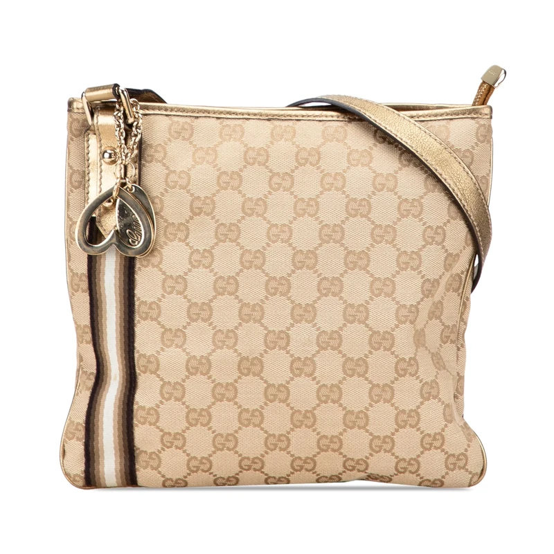 Gucci Pre-Loved GG Canvas Jolicoeur Crossbody Bag