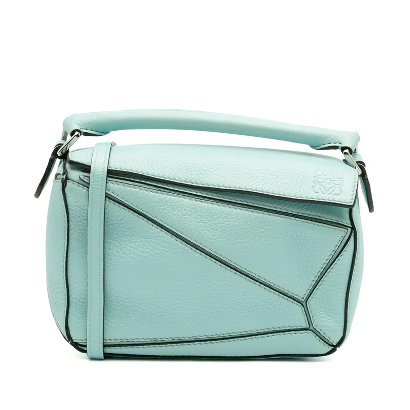 LOEWE Pre-Loved Mini Calfskin Puzzle Satchel Handbag