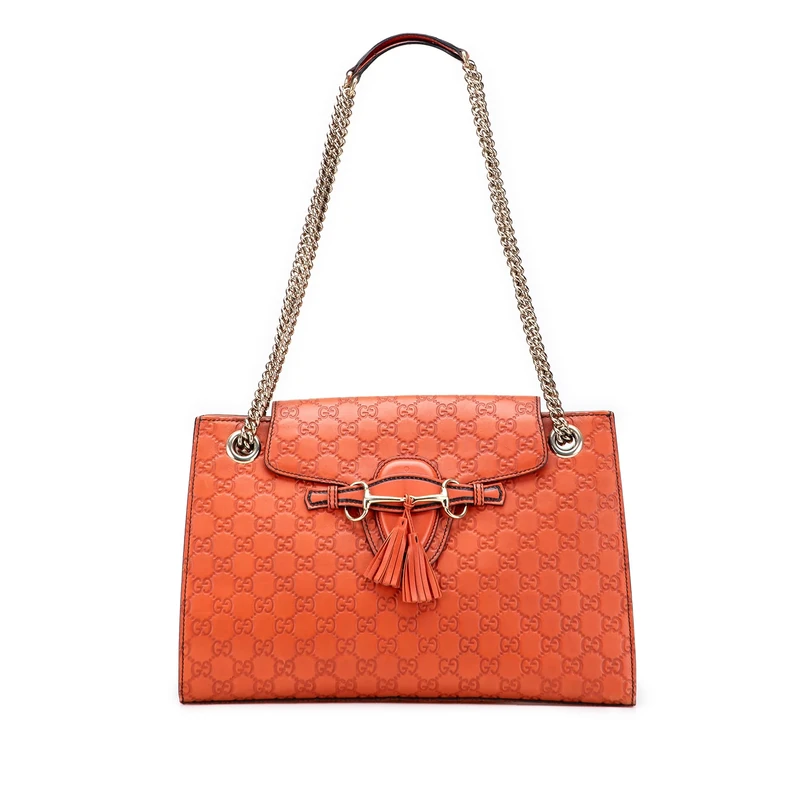 Pre-Loved Large Guccissima Emily Shoulder Bag