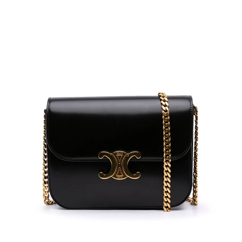 Pre-Loved Shiny Calfskin College Triomphe
