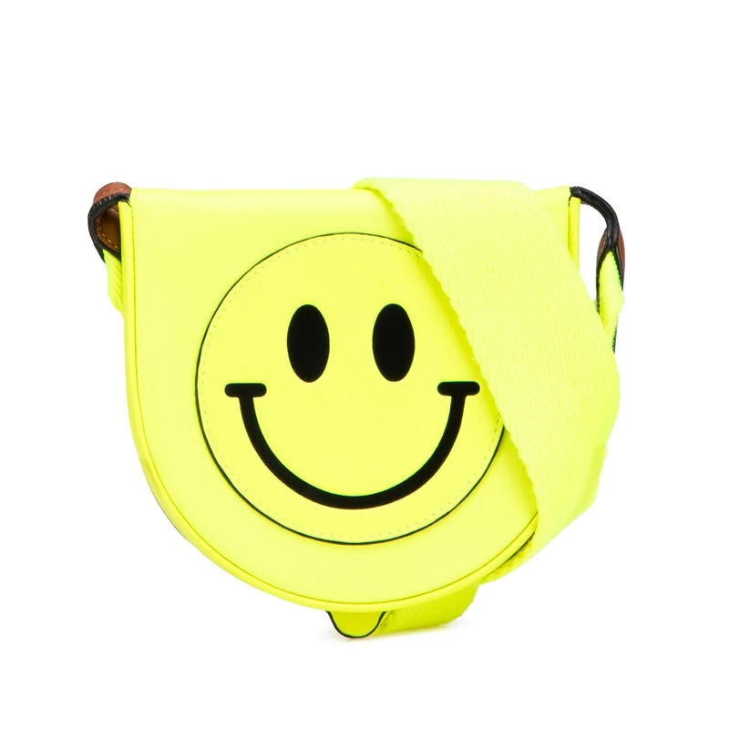 LOEWE Pre-Loved Small Smooth Calfskin Smiley Heel Crossbody Bag