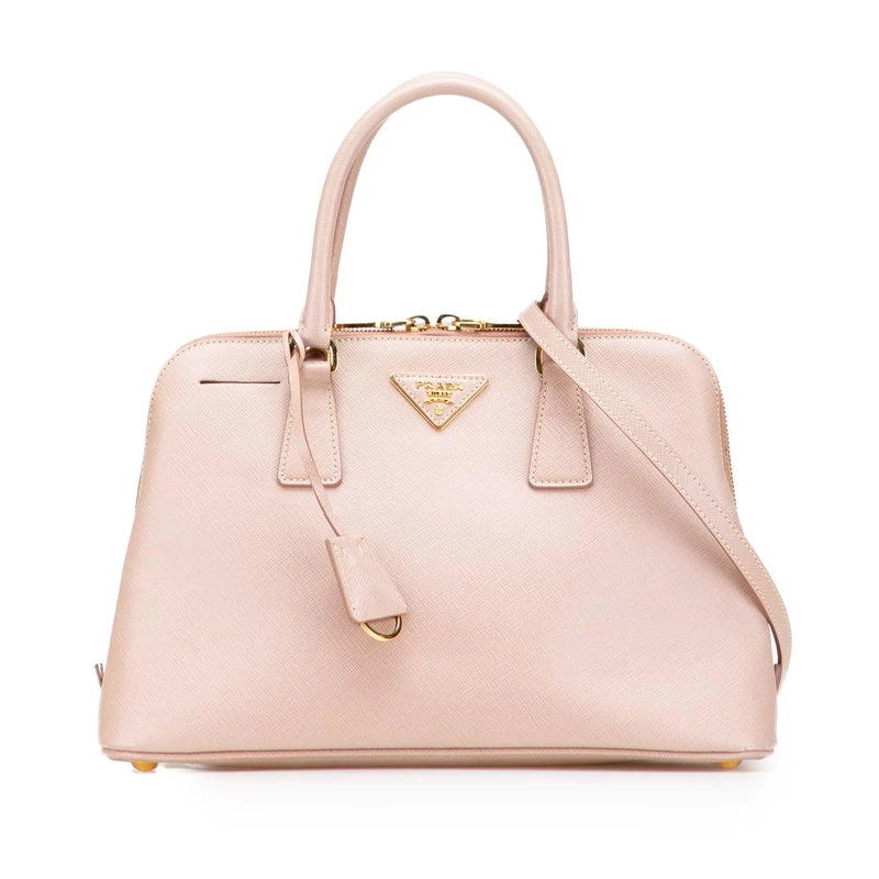 Prada Pre-Loved Medium Saffiano Lux Promenade Satchel Handbag