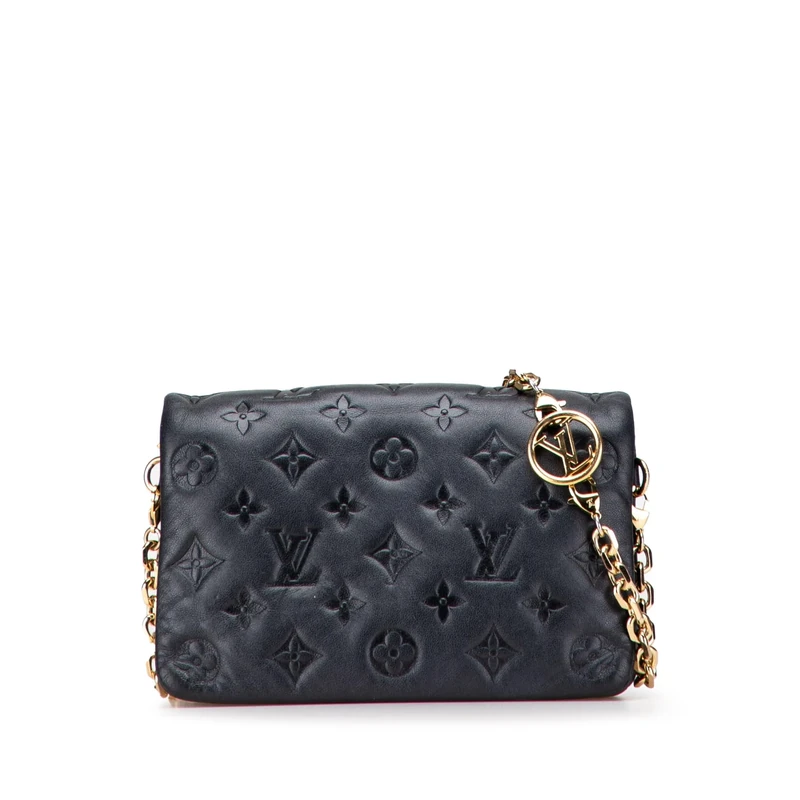 Louis Vuitton Pre-Loved Monogram Embossed Pochette Coussin Crossbody Bag