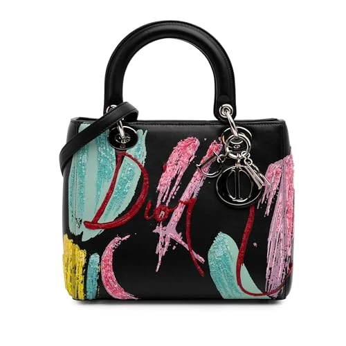 Dior Pre-Loved Medium Calfskin Sequin Art Lady