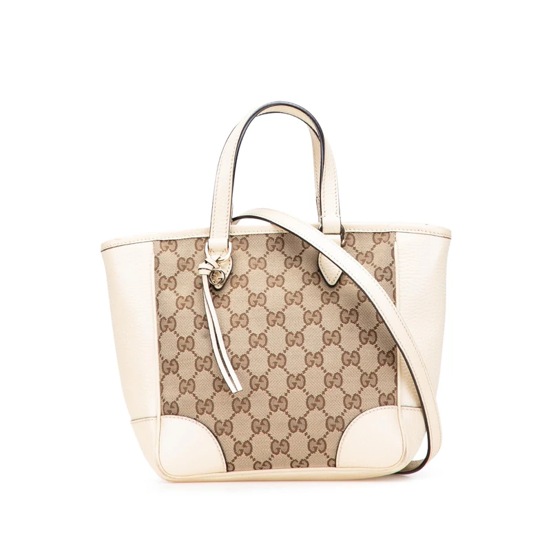 Gucci Pre-Loved Small GG Canvas Bree Satchel Handbag