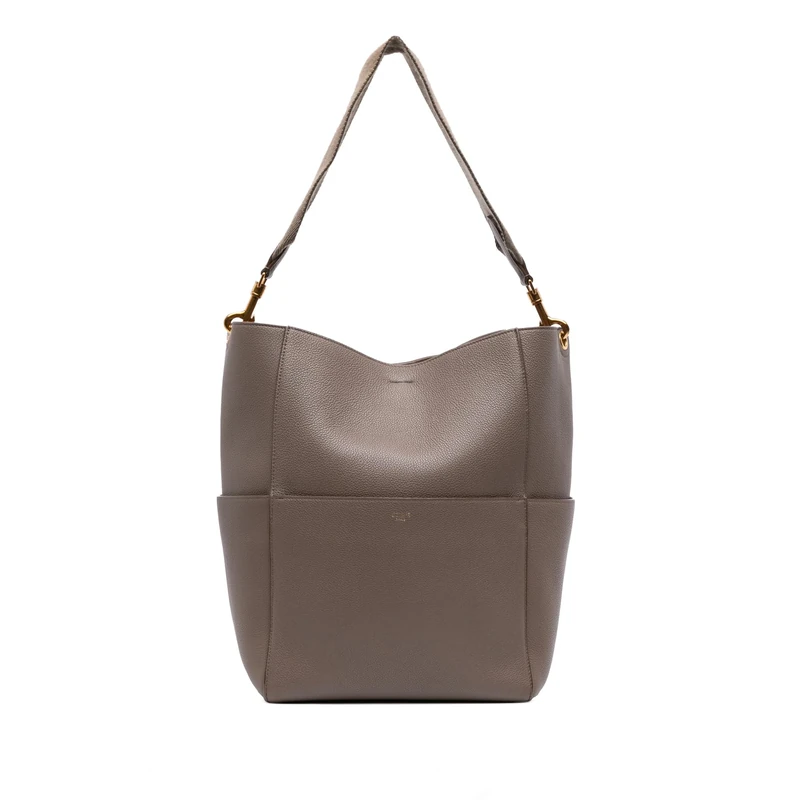 Pre-Loved Medium Leather Seau Sangle Bucket Bag