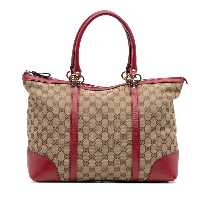 Gucci Pre-Loved GG Canvas Lovely Tote Bag