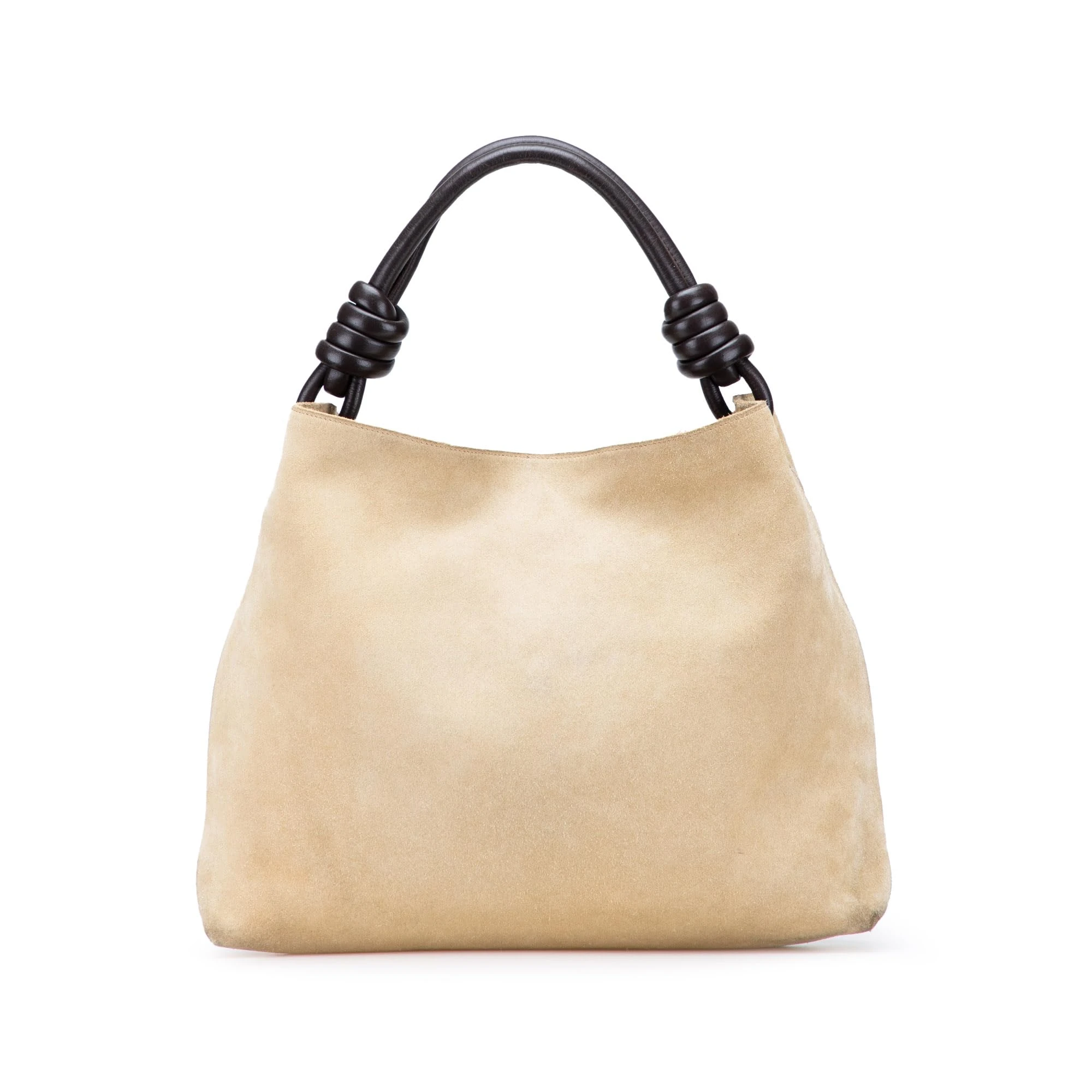Pre-Loved Small Suede Flamenco Knot Hobo