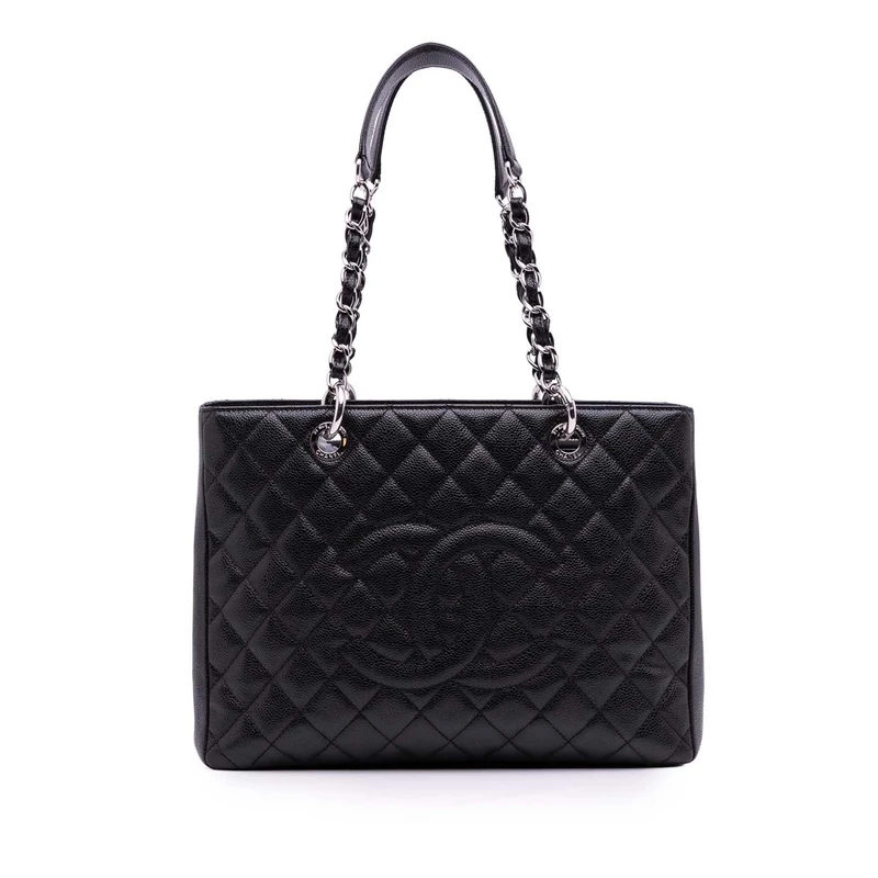 Chanel Pre-Loved Caviar Grand Shopping Tote