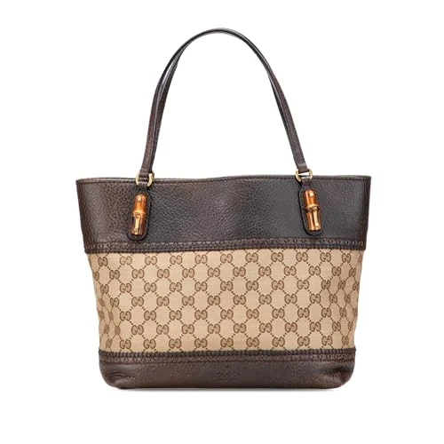Gucci Pre-Loved GG Canvas Laidback Crafty Tote Bag