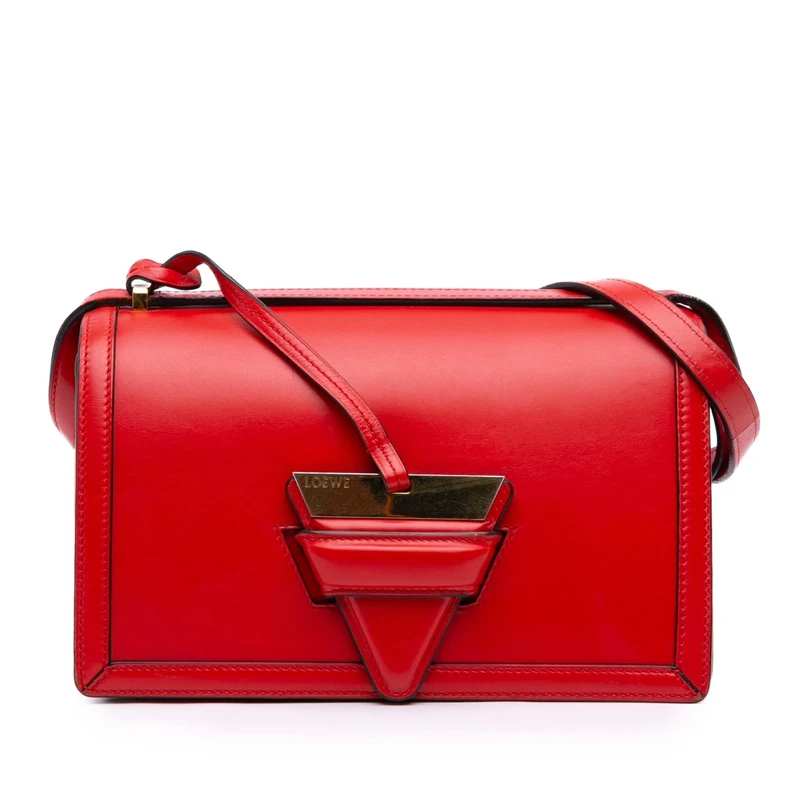 LOEWE Pre-Loved Medium Leather Barcelona Crossbody Bag