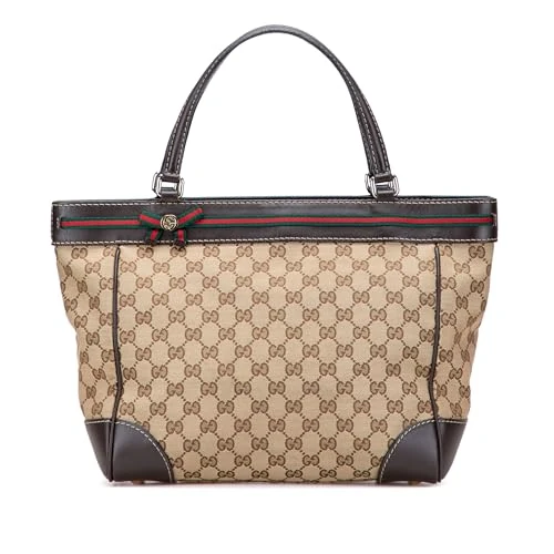 Gucci Pre-Loved GG Canvas Web Mayfair Tote Bag