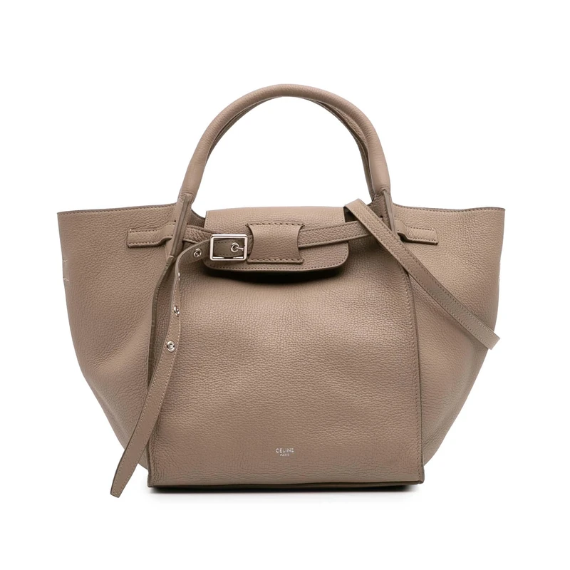 Celine Pre-Loved Small Grained Calfskin Big Bag Satchel