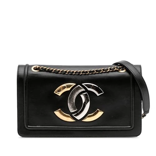 Chanel Lambskin CC Antico Flap Crossbody Bag - Black