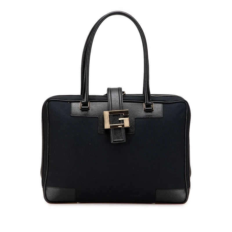 Gucci Pre-Loved Canvas Square G Handbag