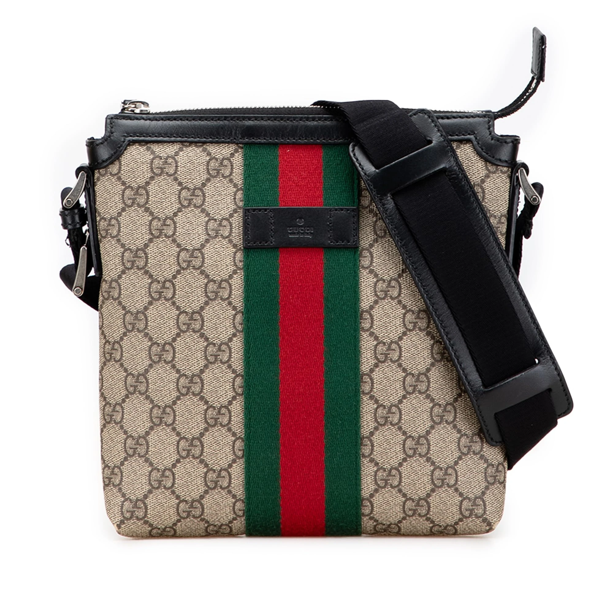 Gucci Pre-Loved GG Supreme Web Crossbody