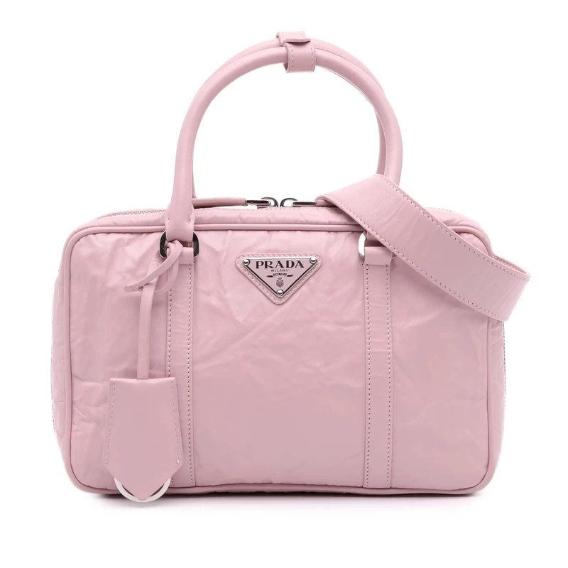 Prada Pre-Loved Medium Nappa Antique Re-Edition 2001 Satchel Handbag
