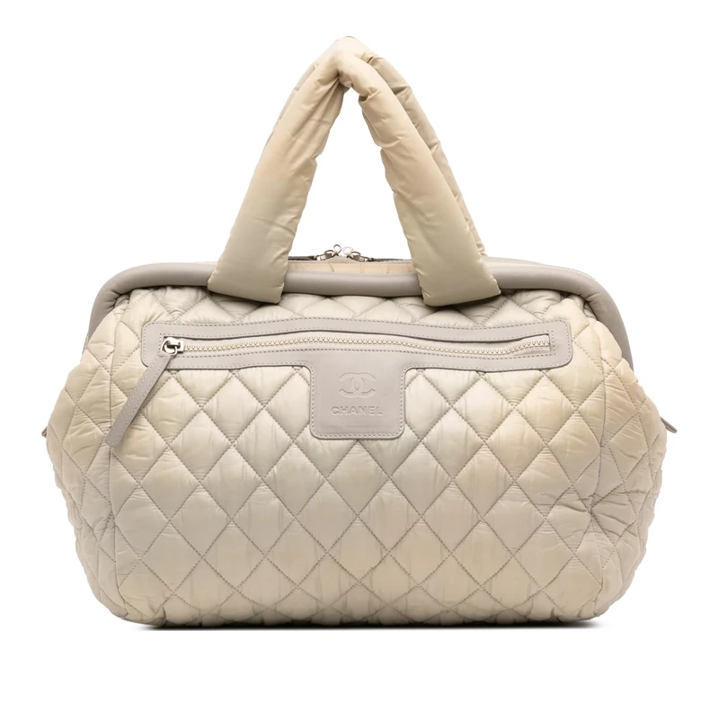 Chanel Pre-Loved Medium Nylon Coco Cocoon Bowling Bag Tote