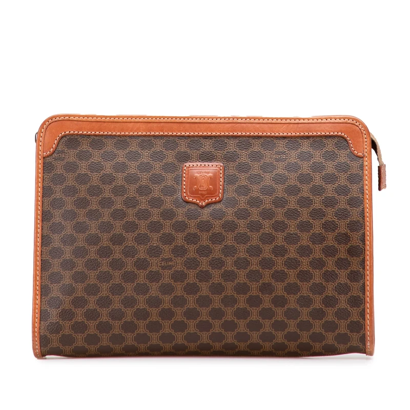 Pre-Loved Macadam Coated Canvas Clutch