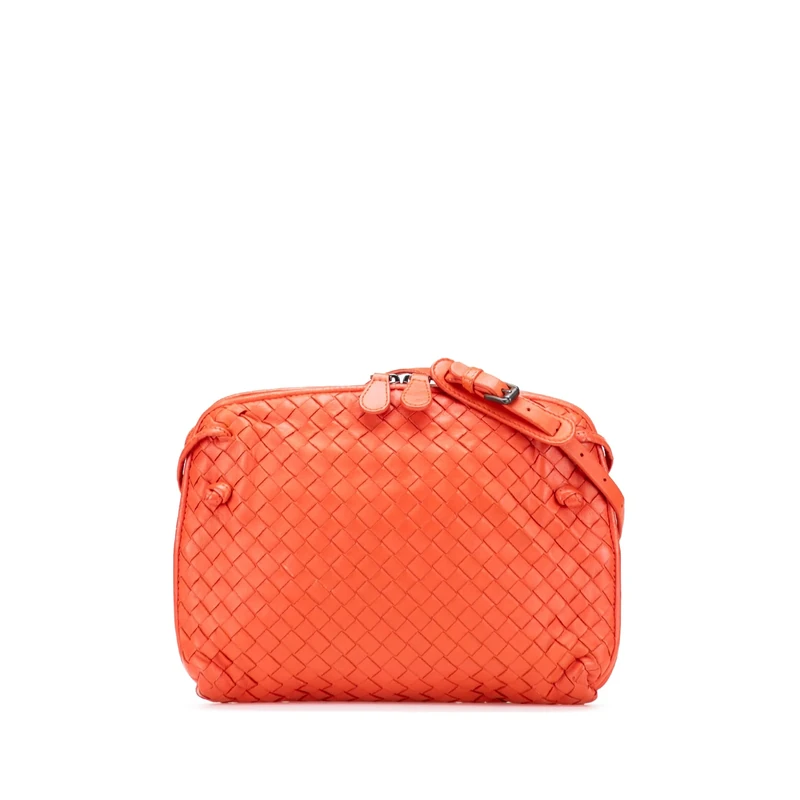 Bottega Veneta Pre-Loved Nappa Intrecciato Nodini Crossbody Bag