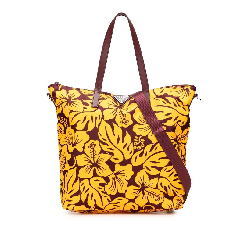 Prada Pre-Loved Tessuto Stampato Tote Handbag