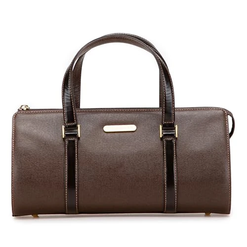 Pre-Loved Leather Boston Bag