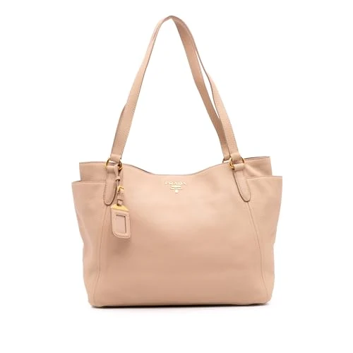 Prada Pre-Loved Vitello Daino Double Pocket Tote