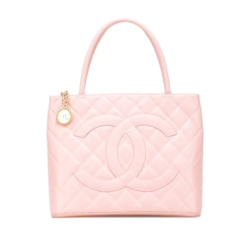 Chanel Pre-Loved Caviar Medallion Tote Bag