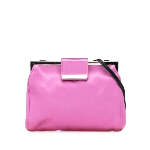 Miu Miu Pre-Loved Satin Clasp Clutch On Strap Shoulder Bag