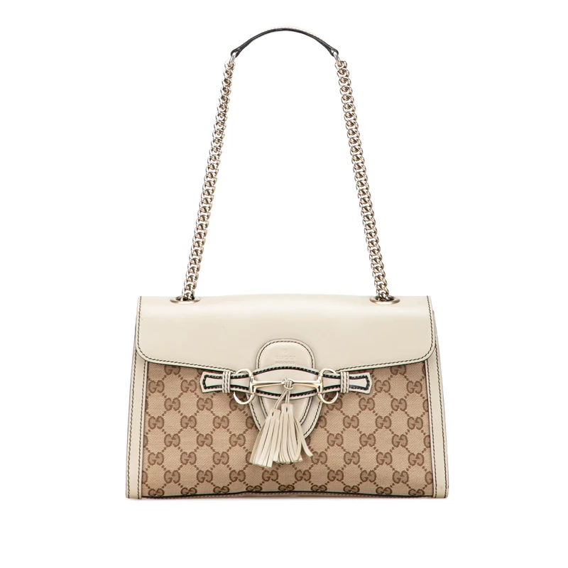 Pre-Loved Medium GG Canvas Emily Shoulder Bag