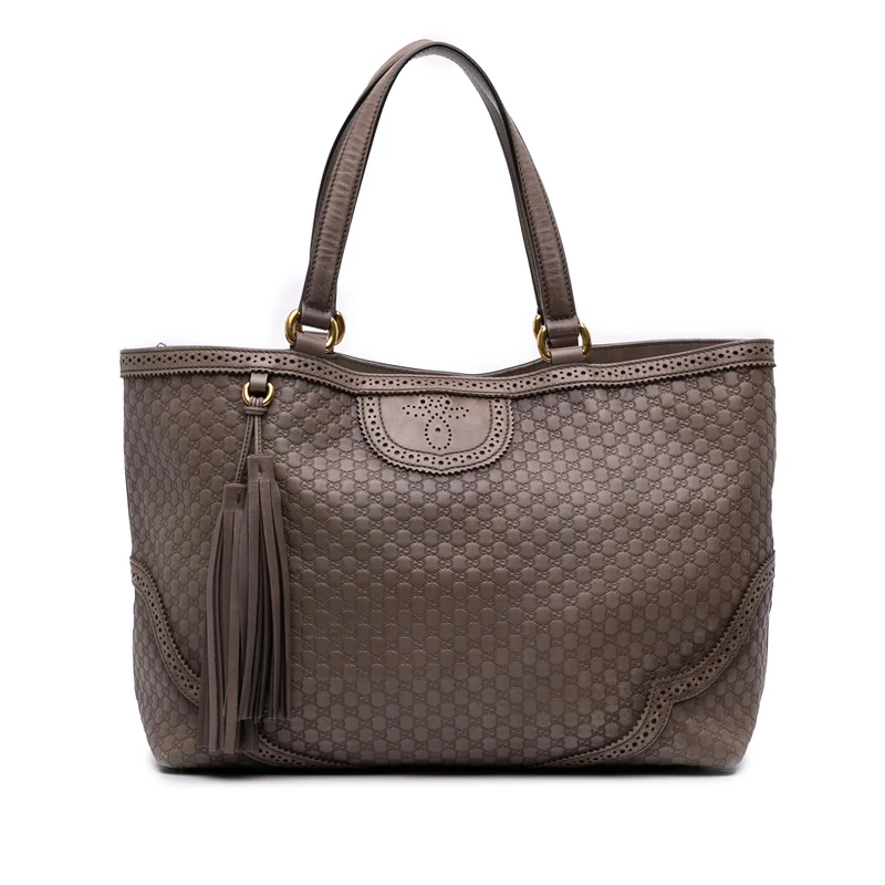 Gucci Pre-Loved Microguccissima Brogue Duilio Tote Bag