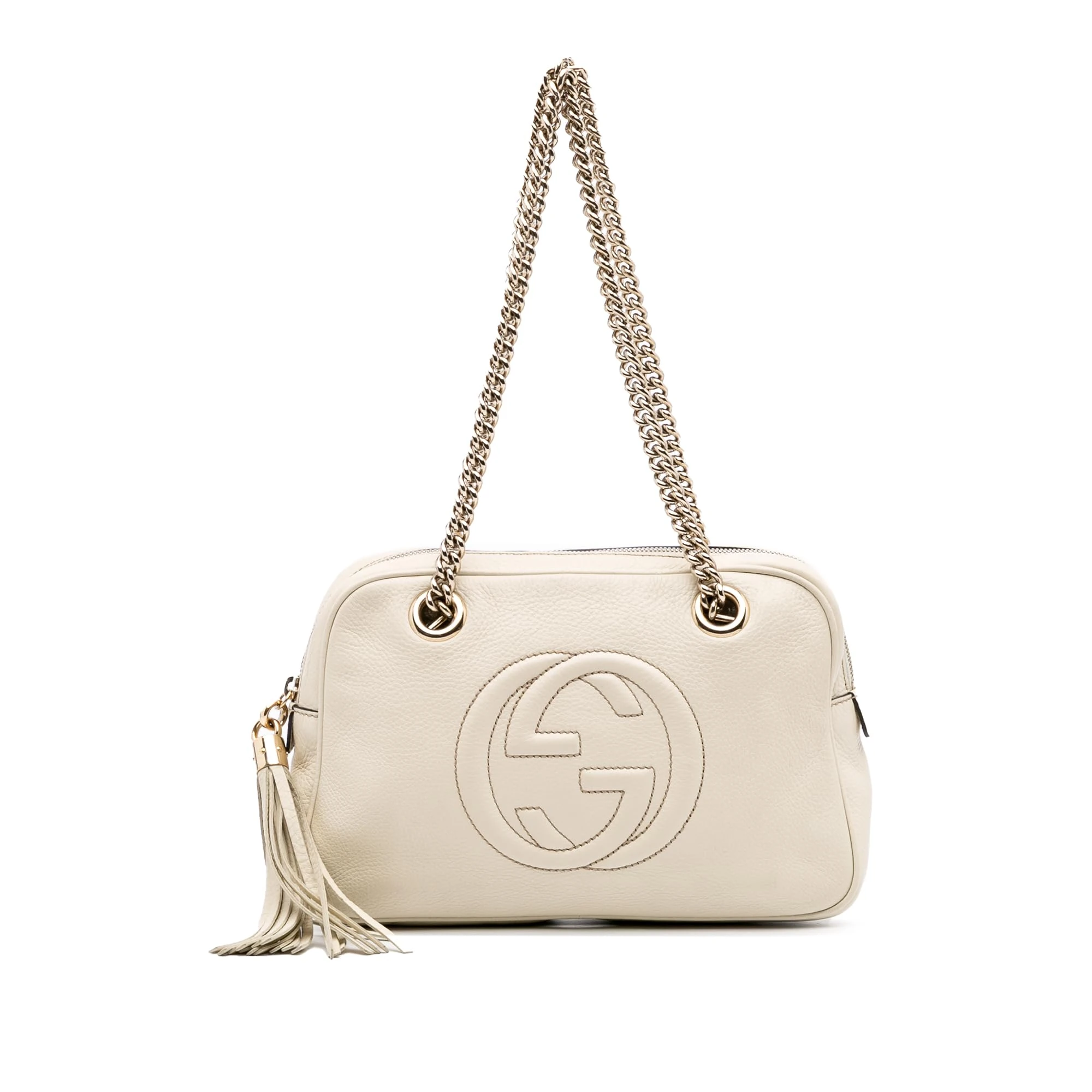 Gucci Pre-Loved Leather Soho Chain Zip Shoulder Bag