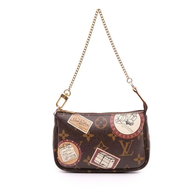 Louis Vuitton Pre-Loved Monogram Trunks And Bags Patch Mini Pochette Accessoires Handbag