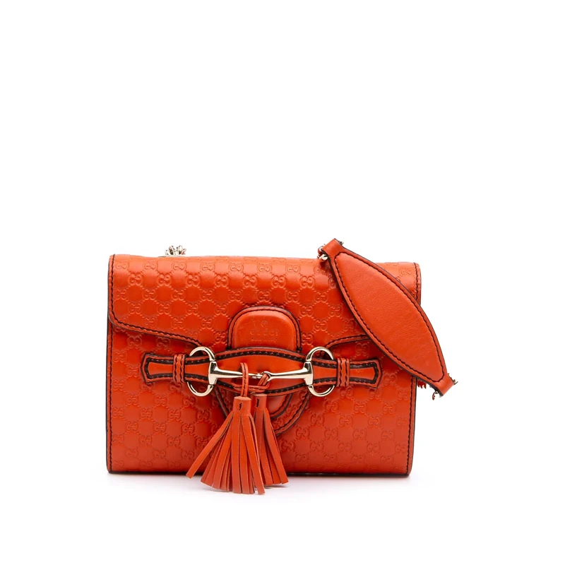 Pre-Loved Mini Microguccissima Emily Crossbody