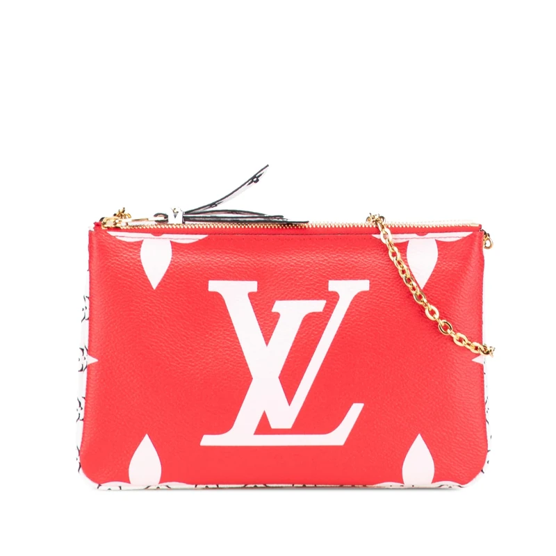 Louis Vuitton Pre-Loved Limited Edition Monogram Giant Double Zip Pochette Crossbody Bag