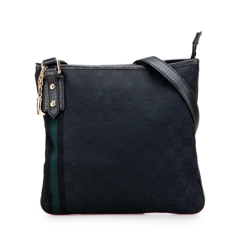 Gucci Pre-Loved GG Canvas Jolicoeur Crossbody Bag
