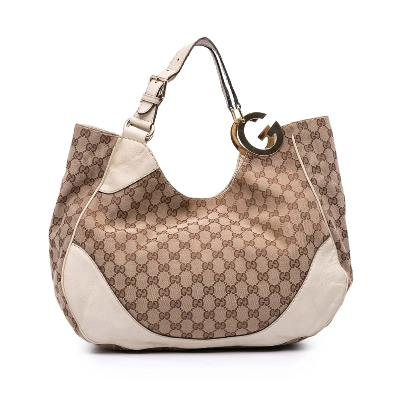 Gucci Pre-Loved GG Canvas Charlotte Tote