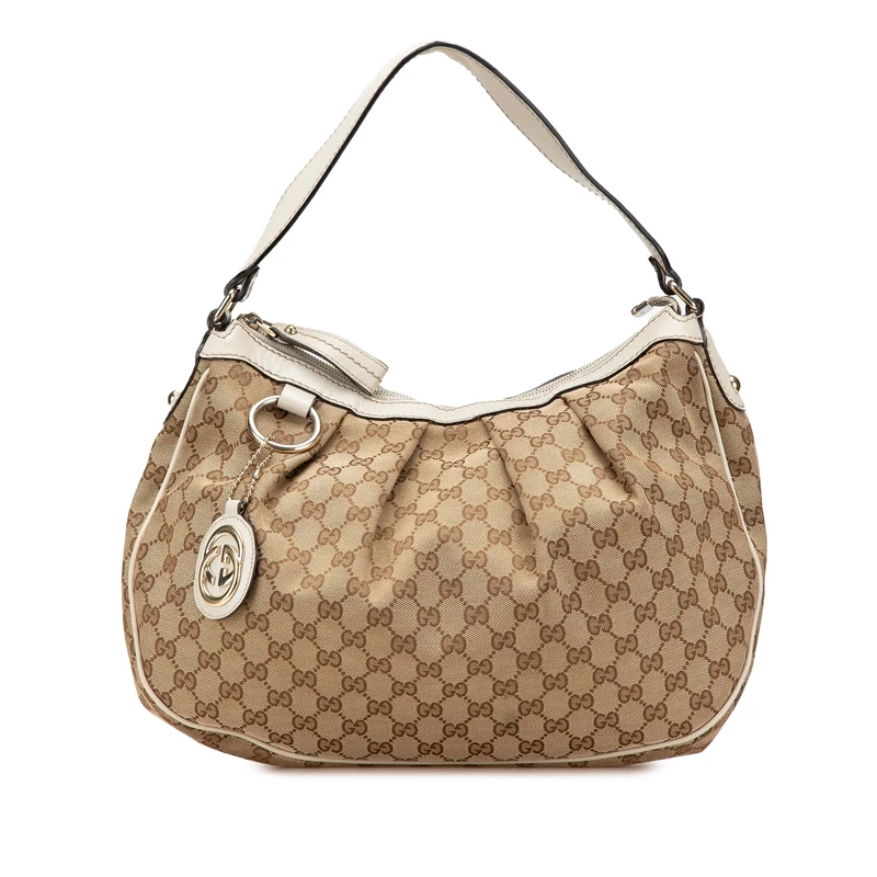 Gucci Pre-Loved Medium GG Canvas Sukey Shoulder Bag