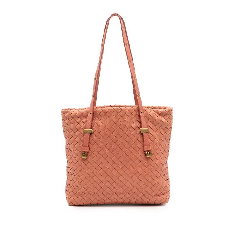Bottega Veneta Pre-Loved Mini Nappa Intrecciato Shopper Tote Bag