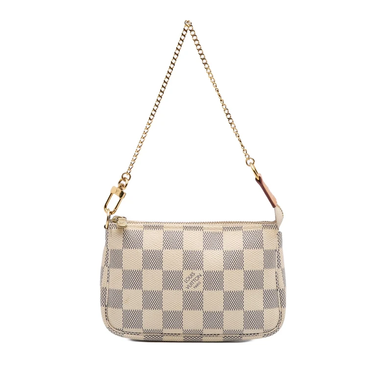Louis Vuitton Pre-Loved Damier Azur Mini Pochette Accessoires Handbag