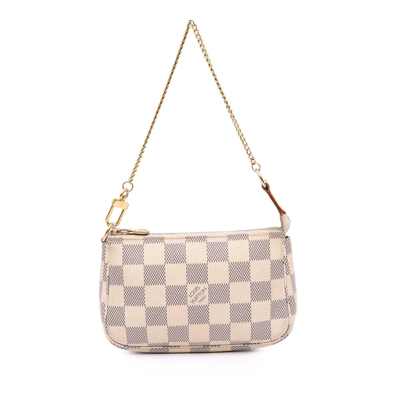 Louis Vuitton Pre-Loved Damier Azur Mini Pochette Accessoires Handbag