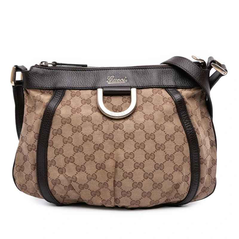 Gucci Pre-Loved GG Canvas Abbey D Ring Crossbody