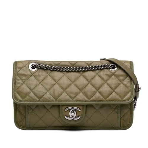 Chanel Pre-Loved Medium Quilted Calfskin Casual Riviera Flap