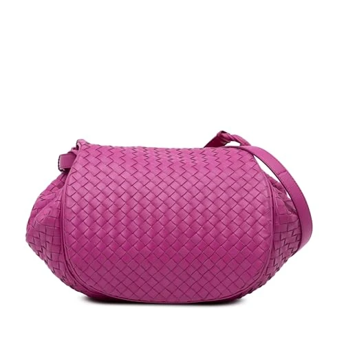 Bottega Veneta Pre-Loved Nappa Intrecciato Flap Crossbody Bag