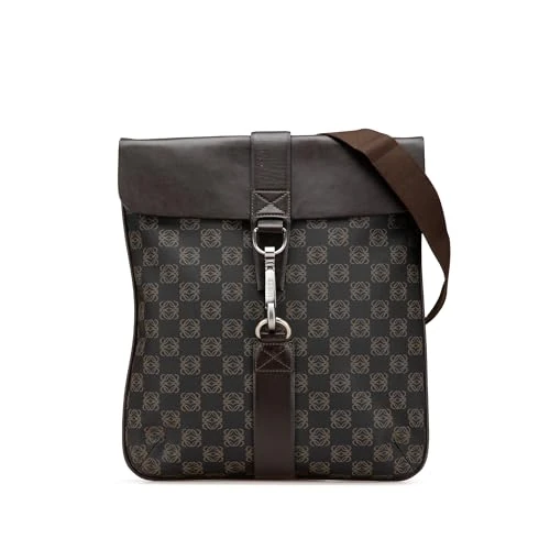 LOEWE Pre-Loved Anagram Coated Canvas Crossbody Bag
