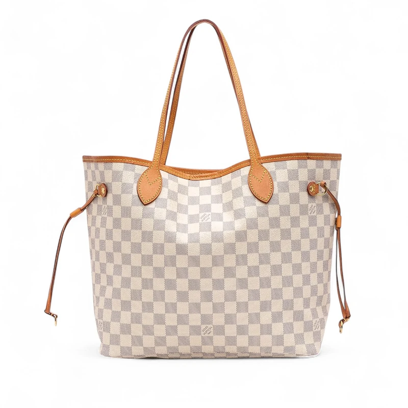 Louis Vuitton Pre-Loved Damier Azur Neverfull MM Tote Bag