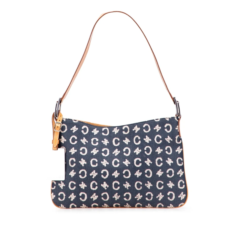 Celine Pre-Loved C Macadam Denim Shoulder Bag